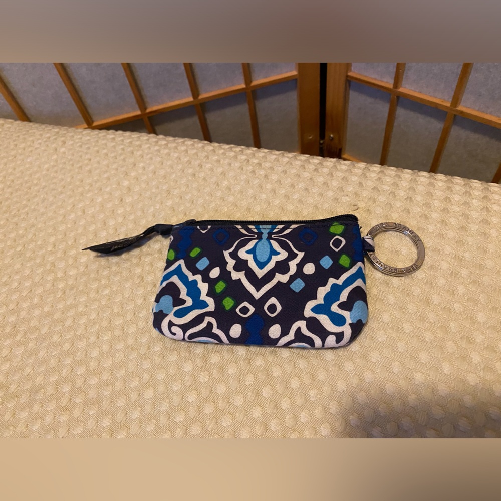 Vera Bradley Ink Blue Zip Id Case